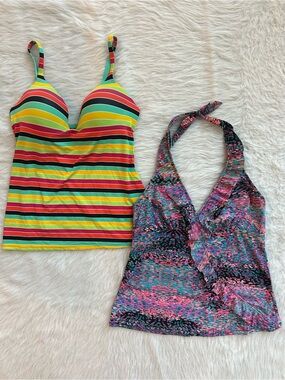 Body By Victoria IPEX 38C /Assets By Sara Blakely, Spanx Ruffle Tankini L Bundle